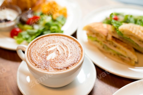 Preview: Breakfast with Croissant and coffee