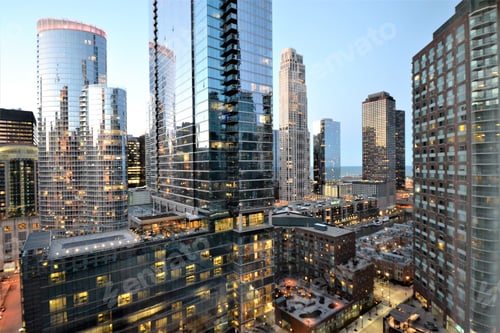 Preview: Downtown Chicago cityscape