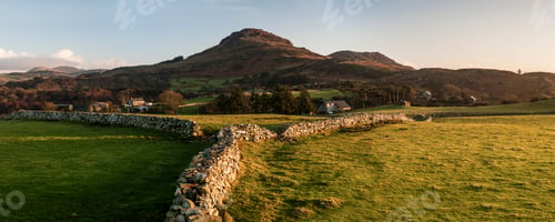 Preview: Snowdonia National Park Landscape at sunrise, near Porthmadog, North Wales