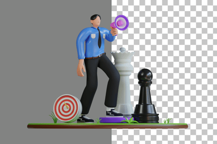 Preview: Marketing Strategy 3D Illustration
