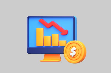 Preview: Financial decline illustration