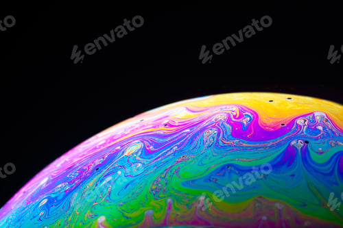 Preview: Abstract background made from soap bubble reflecting light