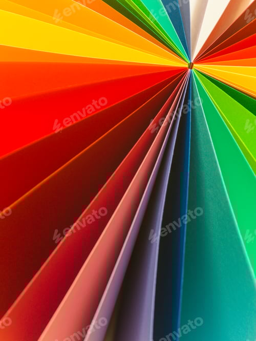 Preview: colorful fan pattern