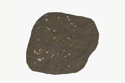 Preview: Sedimentary Mudslide Ground with Scattered Rocks