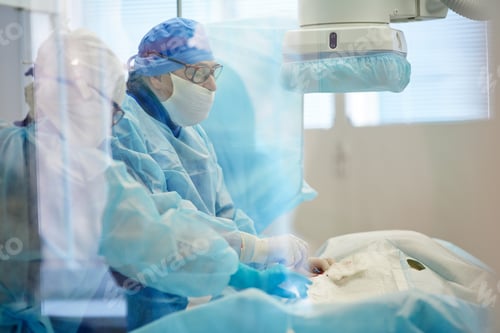 Preview: Surgeon Performing a Delicate Operation in Hospital