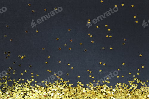Preview: Black background with gold stars