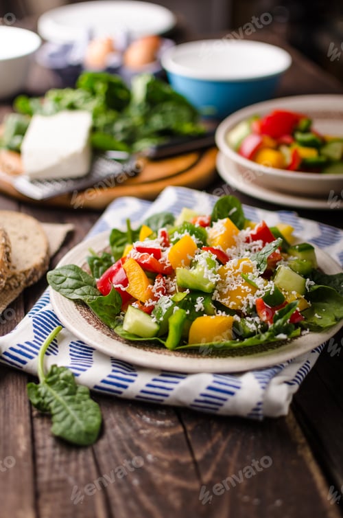 Preview: Mixed salad, vegetable salad