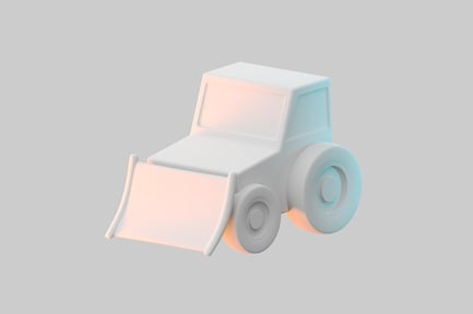 Preview: Cartoon style bulldozer