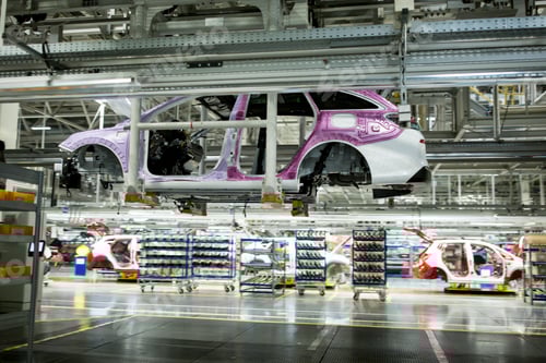 Preview: Modern automatized car production in a factory