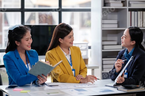 Preview: Creative business professionals planning a project in an office. Teamwork and collaboration