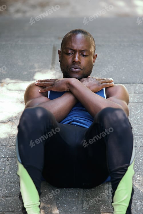 Preview: Stomach crunch workout exercise