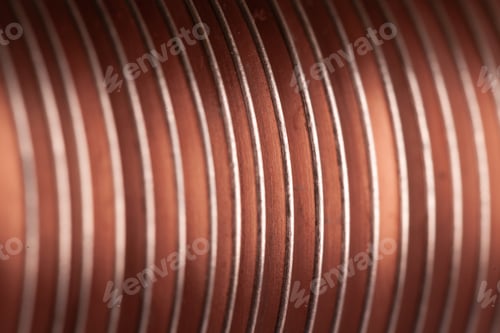 Preview: Close-up flat copper twisted plates at the factory