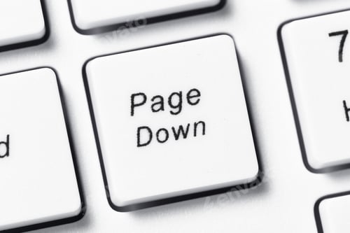 Preview: close up of a white computer keyboard