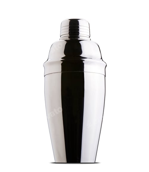 Preview: Cocktail shaker. Isolated on white background