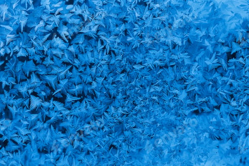 Preview: Beautiful ice pattern on winter window