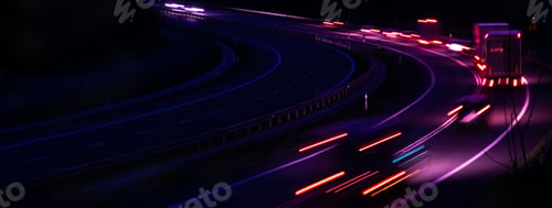 Preview: lights of moving cars at night. long exposure