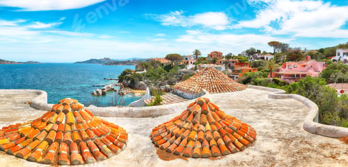 Preview: Gorgeous view of Porto Rafael resort. Awesome tiled roof of traditional houses