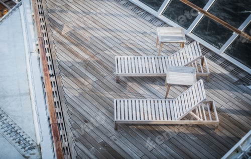 Preview: Two Cruise Ship Deckchairs