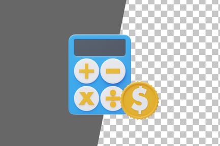 Preview: Calculating Financial 3D Icon
