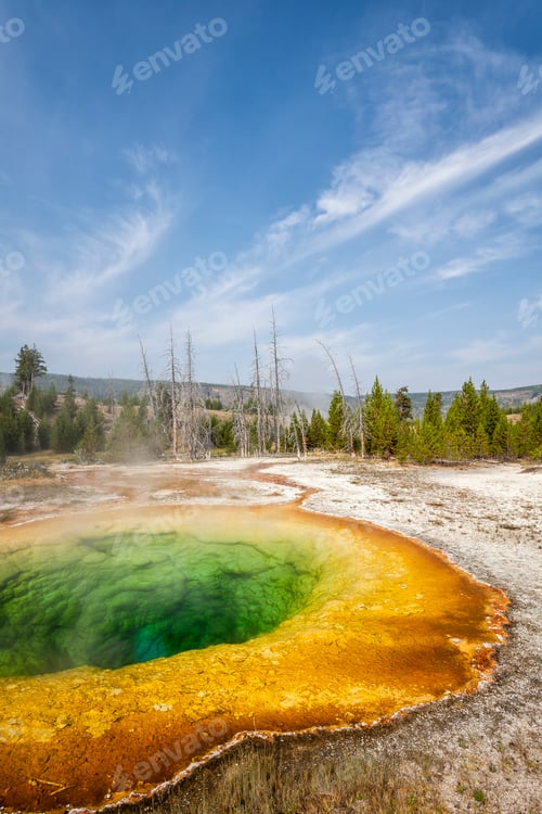 Preview: Vibrant colors of Morning Glory Pool in Yellowstone's Upper Geyser Basin