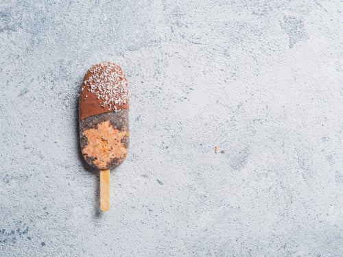 Preview: Chia popsicle with raw carrot cake and chocolate