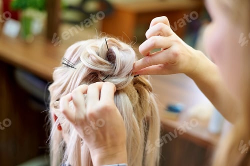 Preview: Creation of an evening female hairstyle