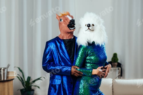 Preview: cinematic image of a multiethnic senior couple.