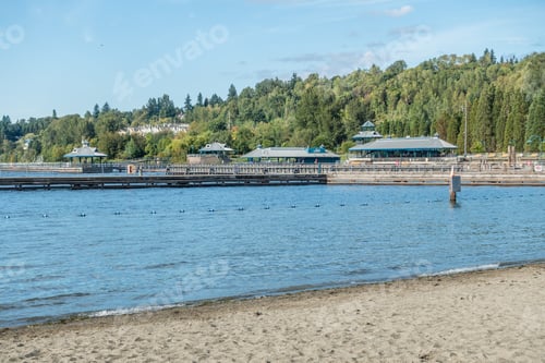 Preview: A View Of The Pavilion At Gene Coulon Park In Renton, Washington.