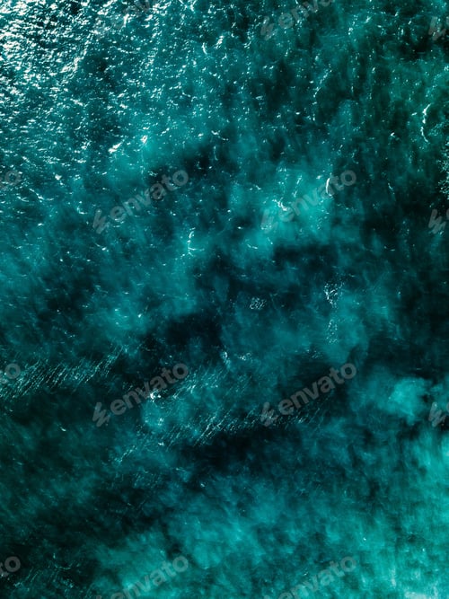 Preview: Aerial view of blue sea surface