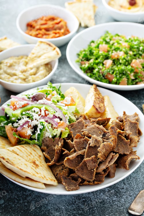 Preview: Mediterranean food on the table
