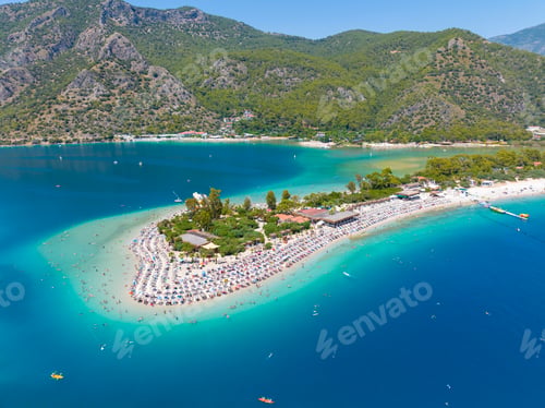 Preview: Oludeniz beach, Blue Lagoon aerial, Turkey