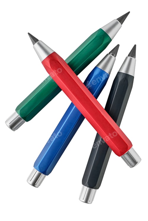 Preview: Group of four coloured pencils