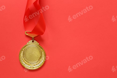Preview: Gold Medal with Ribbon.