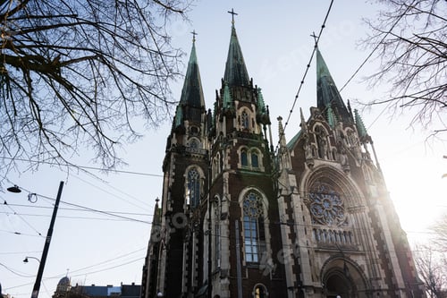 Preview: Gothic Architecture of Lviv Cathedral Church of Sts. Olha and Elizabeth