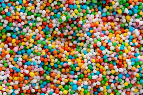 Preview: Thousands sprinkles tiny sugar beads for decorating cakes and desserts background.