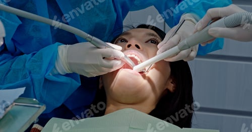 Preview: Woman undergo dental care at clinic