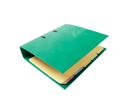 Preview: Green Office Folder isolated on white