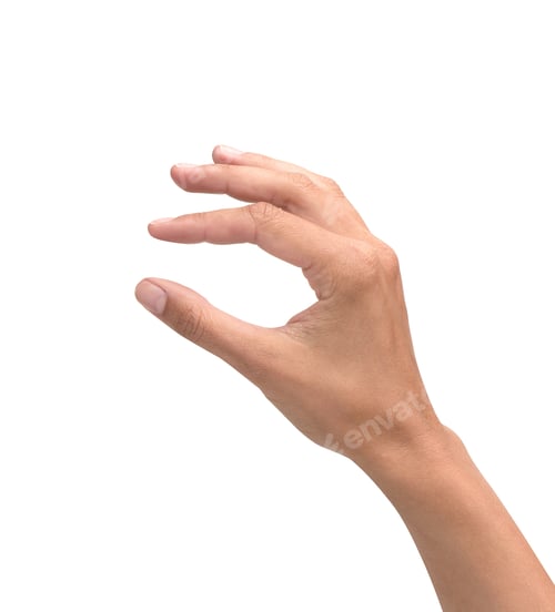 Preview: Beautiful woman hand holding items