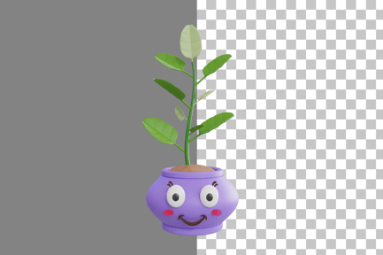 Preview: Cute Plant 3D Icon