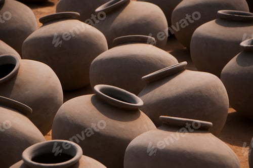 Preview: Abstract background of earthen pot.