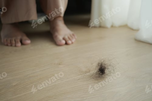 Preview: women lost hair drops on floor