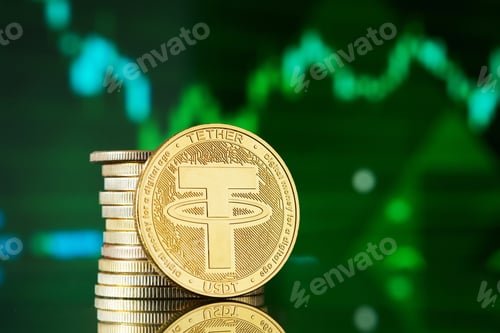 Preview: Pile of Tether Cryptocurrencies