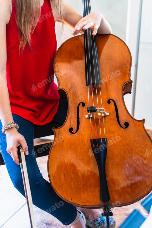Preview: Elegant Cellist Mastering the Art of Music on a Classic Instrument