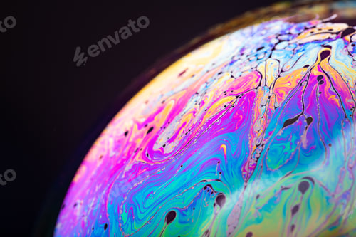 Preview: Abstract background made from soap bubble reflecting light