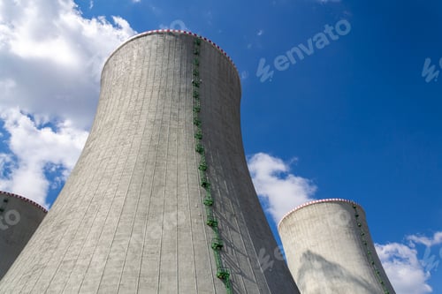 Preview: Cooling towers at nuclear power plant, energy self-sufficiency, greenhouse emission reduction