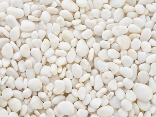 Preview: White pebbles stone for background. Natural texture background. Design element.