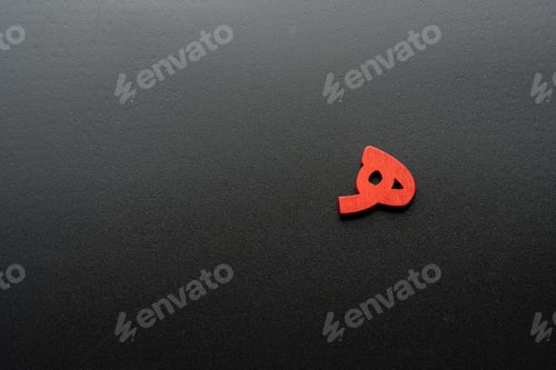 Preview: Image of Arabic letters made of wood on a black background