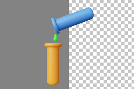 Preview: Test Tube 3D Icon