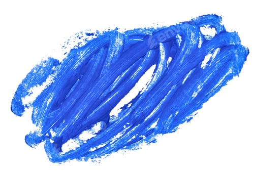Preview: Strokes of blue paint on isolated background