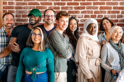 Preview: Group of divers people